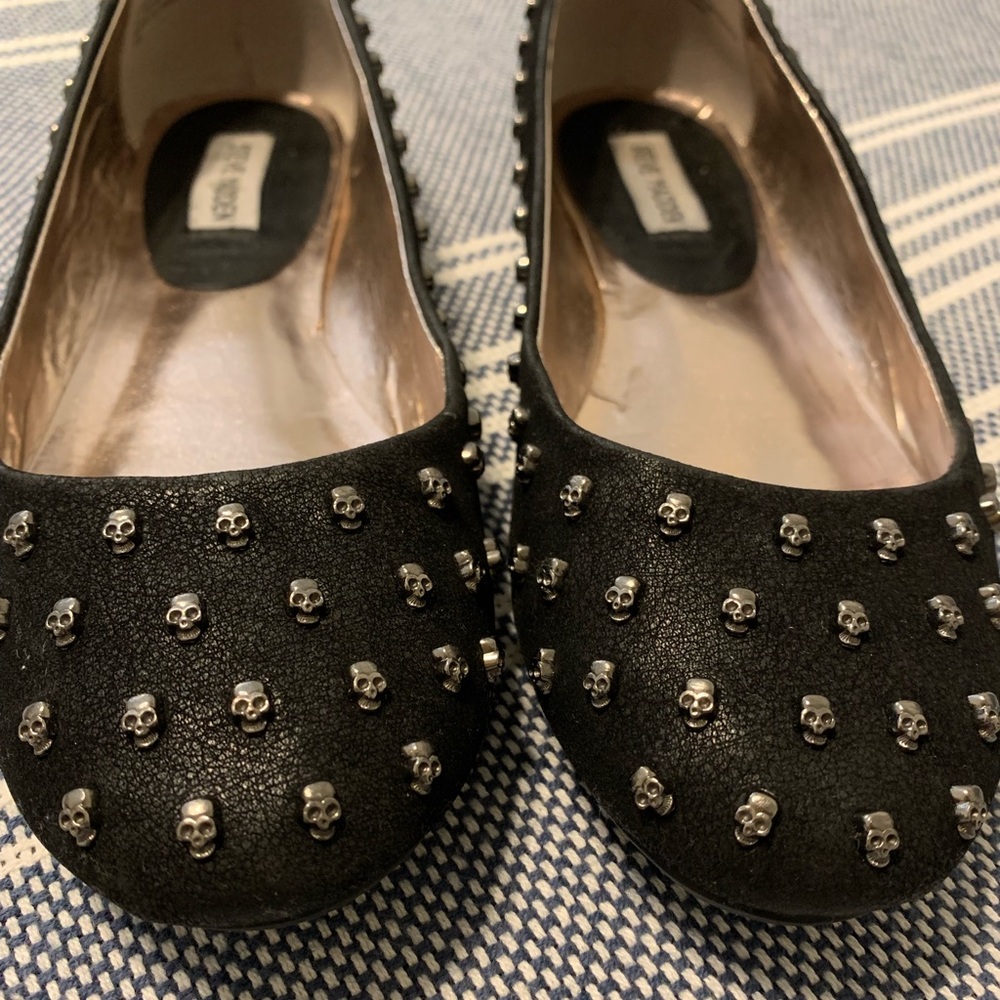 Steve Madden skull studded ballet flats